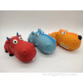 Látex divertido de látex juguete hipopótano juguete para mascotas látex